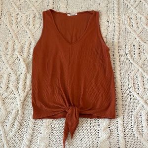 Caution to the Wind Tie Front Tank